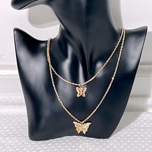 New Butterfly Fashion Layered Necklace